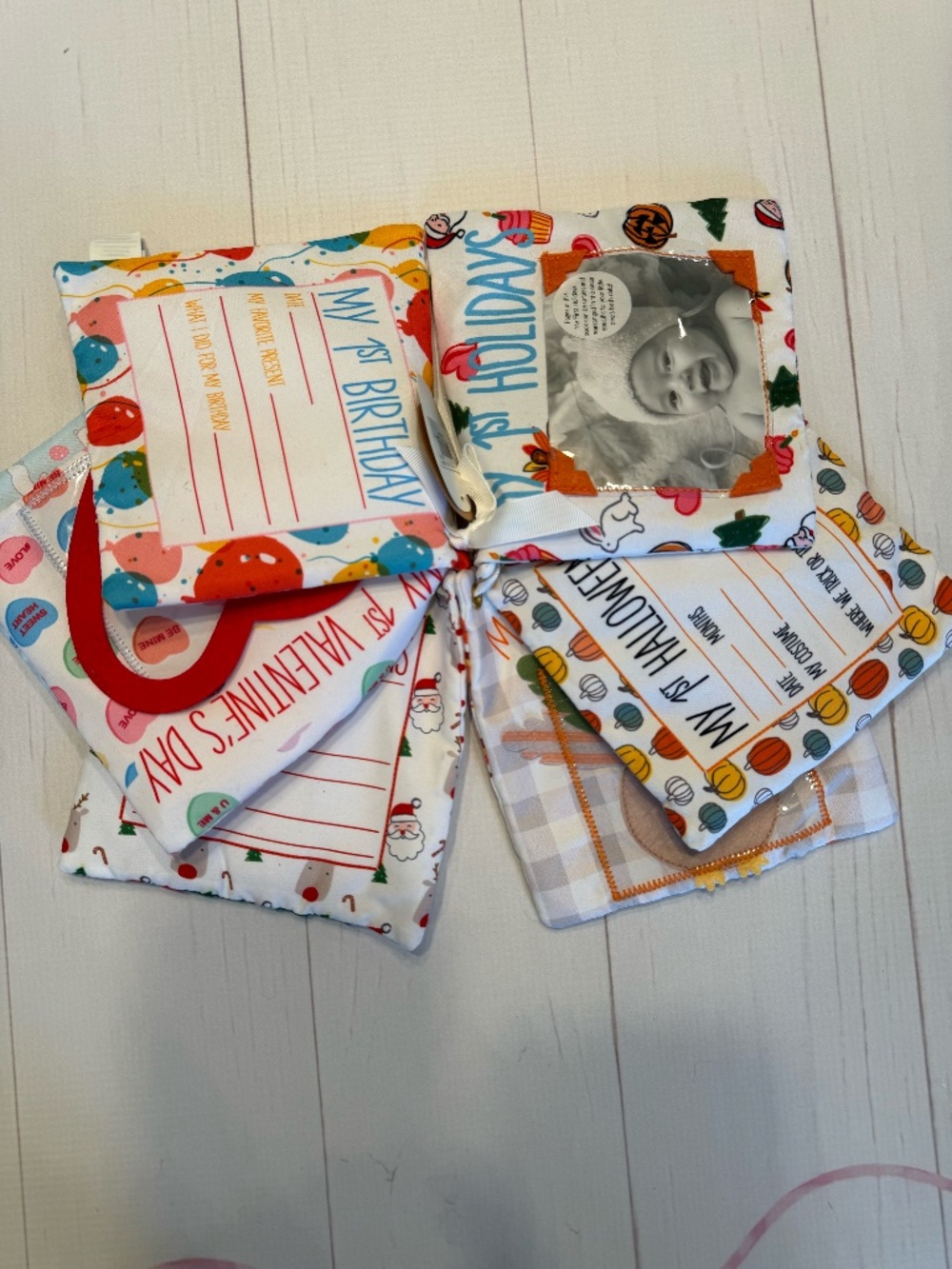 NWT Mud Pie My First Holiday's Cloth Book